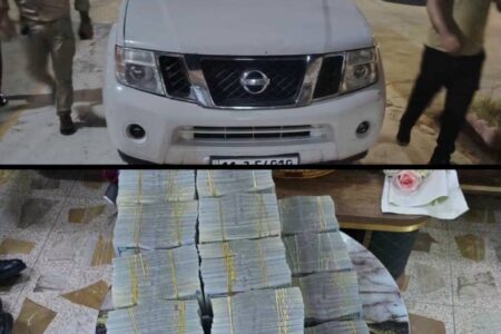 ضبط مركبة بداخلها 4 ملايين دولار في سيطرة عباس جوما
